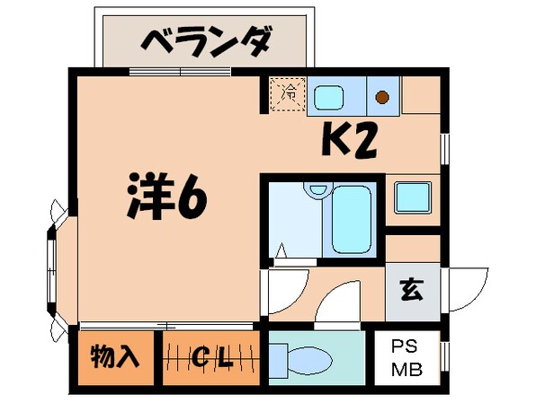 ラメール津高の物件間取画像